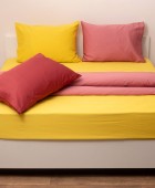 Παπλωματοθήκη μονή 160x240 Fashion 4 Yellow Παπλωματοθήκες Μονές Μονόχρωμες