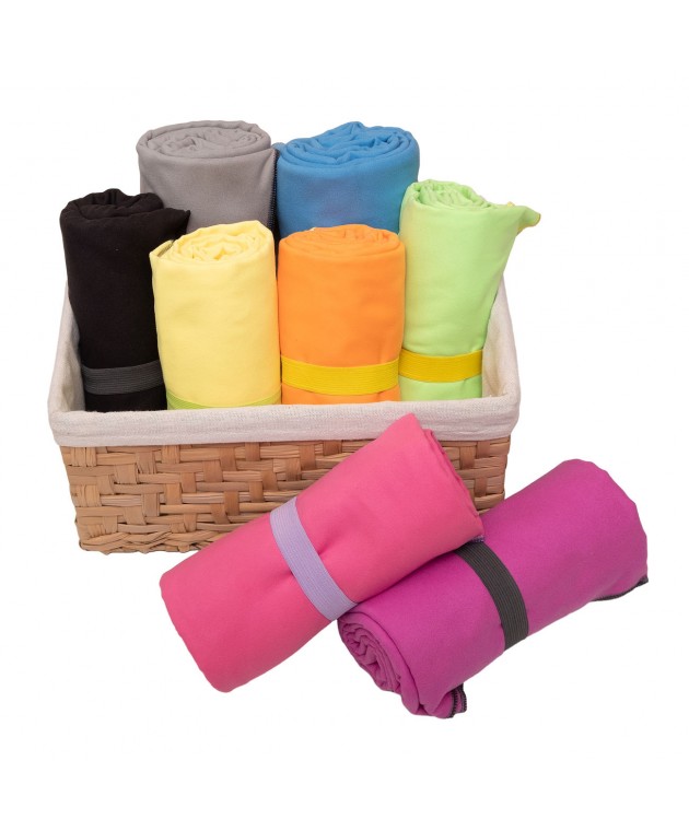 Πετσέτα Microfiber Μονόχρωμη 90x160 Γκρι Πετσέτες Θαλάσσης 