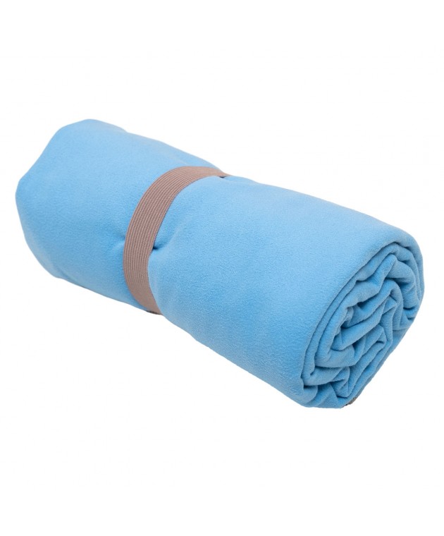 Πετσέτα Microfiber Μονόχρωμη 90x160 Σιέλ Πετσέτες Θαλάσσης 