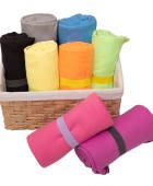 Πετσέτα Microfiber Μονόχρωμη 90x160 Λαχανί Πετσέτες Θαλάσσης 