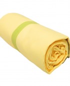 Πετσέτα Microfiber Μονόχρωμη 90x160 Κίτρινο Πετσέτες Θαλάσσης 