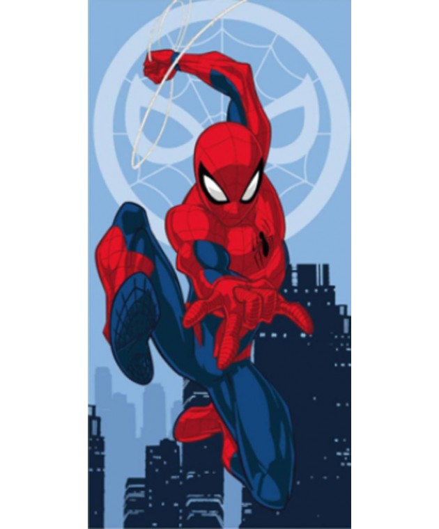 Πετσέτα Σώματος Βελουτέ 70x140 Spiderman 03 Πετσέτες Θαλάσσης Παιδικές