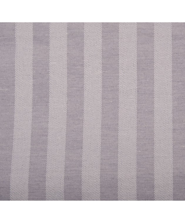 Σετ Σεντόνια Μονά Με Λάστιχο 100x200+25 Polycotton Σατέν ριγέ 850 Γκρι Μονά