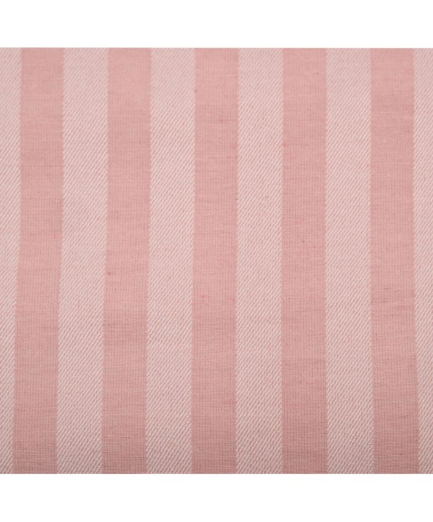 Σετ Σεντόνια Υπέρδιπλα Με Λάστιχο 160x200+25 Polycotton Σατέν ριγέ 850 Ροζ Υπέρδιπλα