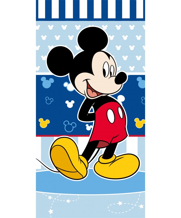Πετσέτα Σώματος Βελουτέ 70x140 Mickey 16 Πετσέτες Θαλάσσης Παιδικές