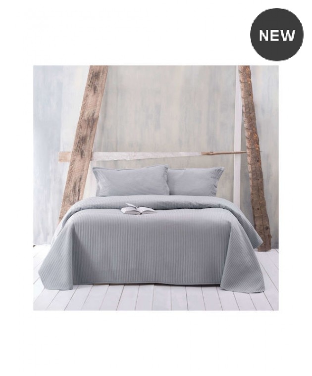 Σετ κουβερλί Υ/Δ (220Χ240) JAZZ 2 GREY, RYTHMOS HOME Κουβερλί Υπέρδιπλα