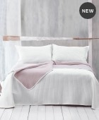 Σετ κουβερλί μονό (160Χ240) JAZZ 1 ECRU-PUDRA, RYTHMOS HOME Κουβερλί Μονά