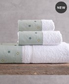 Σετ πετσέτες 3 τεμ. σε κουτί BLAZE GREEN, RYTHMOS HOME Σετ πετσέτες Mπάνιου