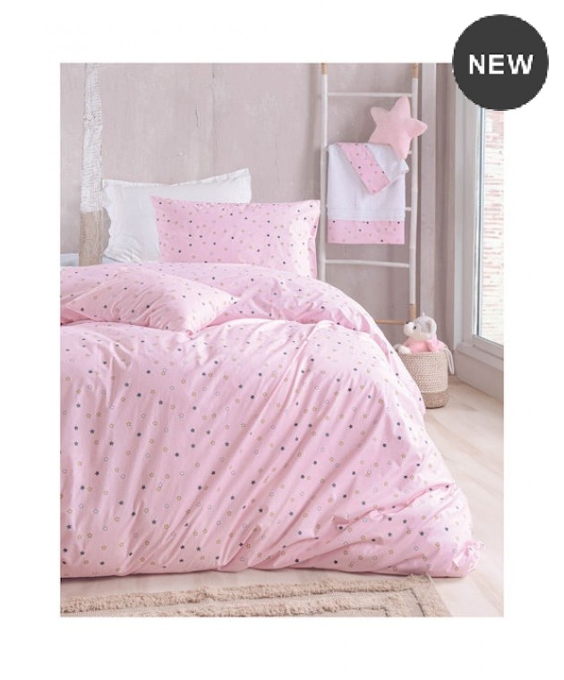 Σετ κουβερλί μονό (160Χ240) BLAZE PINK, RYTHMOS HOME Παιδικά Κουβερλί