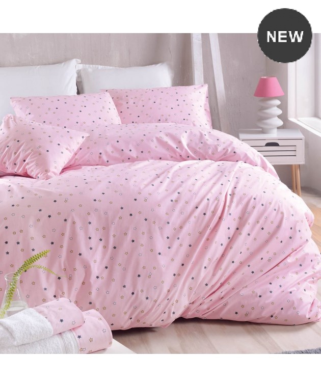 Σετ μαξιλαροθήκες (50Χ70) BLAZE PINK, RYTHMOS HOME Μαξιλαροθήκες Εμπριμέ