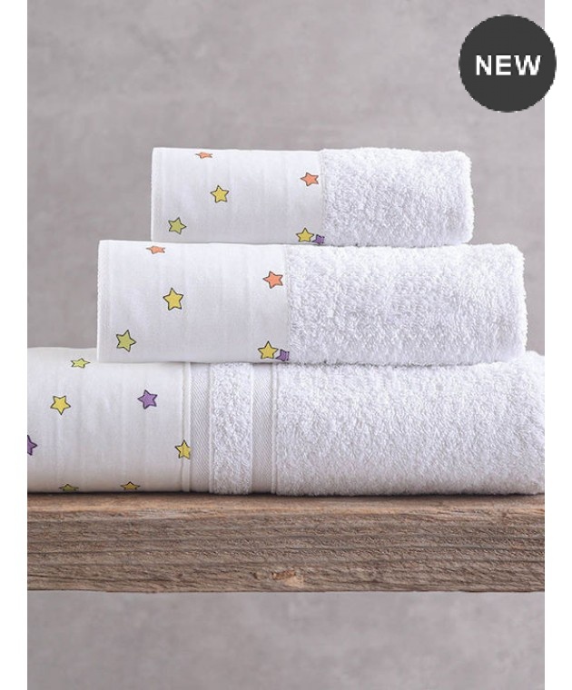 Σετ πετσέτες μπάνιου 3 τεμ. σε κουτί BLAZE WHITE, RYTHMOS HOME Σετ πετσέτες Mπάνιου