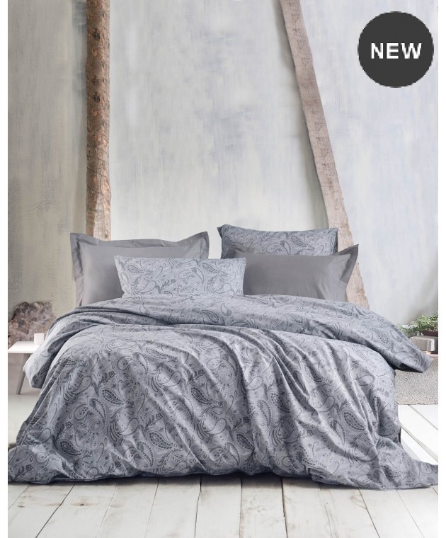 Σετ σεντόνια Υ/Δ (230Χ270) LOVETTA GREY, RYTHMOS HOME Σεντόνια Υπέρδιπλα