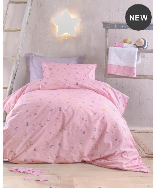 Σετ μαξιλαροθήκες (50Χ70) VENUS PINK, RYTHMOS HOME Μαξιλαροθήκες Εμπριμέ