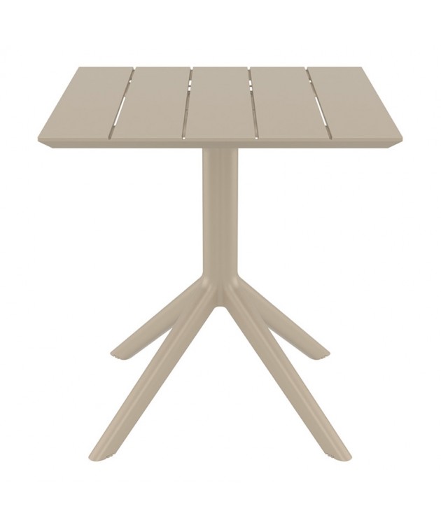 PARIS TAUPE 70X70X74εκ. ΤΡΑΠΕΖΙ ΠΟΛ/ΝΙΟΥ Πλαστικά