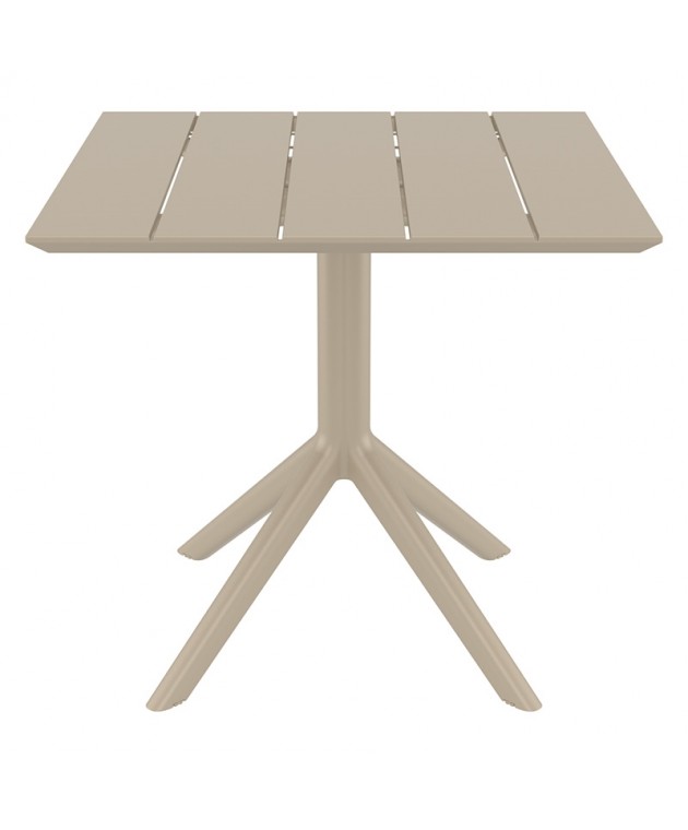 PARIS TAUPE 80X80X74εκ. ΤΡΑΠΕΖΙ ΠΟΛ/ΝΙΟΥ Πλαστικά