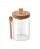 ESTIA ΔΟΧΕΙΟ ΑΠΟΘΗΚΕΥΣΗΣ ALLURE ΓΥΑΛΙΝΟ 850ml 9.7x12x17cm ΜΕ ΚΟΥΤΑΛΙ 