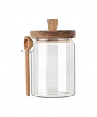 ESTIA ΔΟΧΕΙΟ ΑΠΟΘΗΚΕΥΣΗΣ ALLURE ΓΥΑΛΙΝΟ 850ml 9.7x12x17cm ΜΕ ΚΟΥΤΑΛΙ 