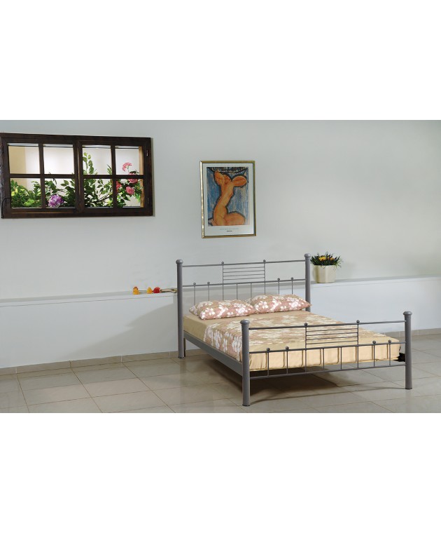 King Size Μεταλλικό Κρεβάτι Ευρυδίκη 208 x 168cm Κρεβάτια