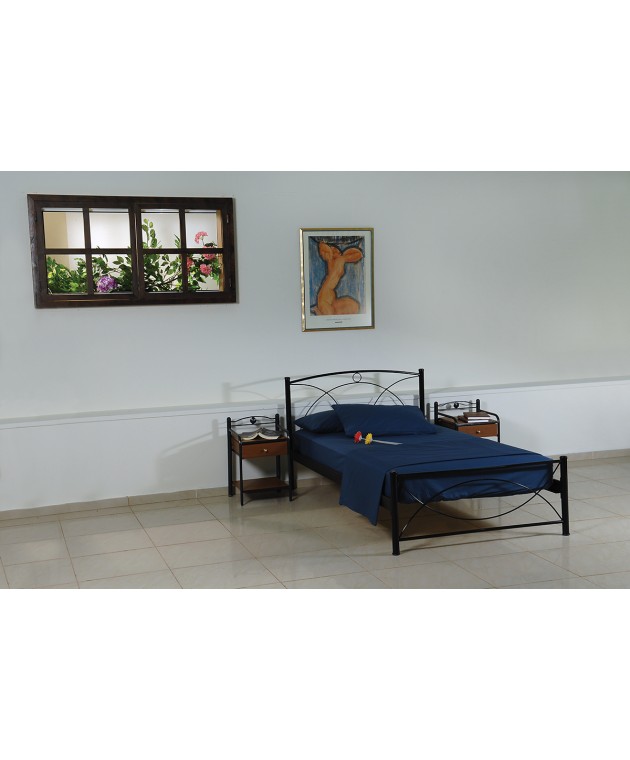 King Size Μεταλλικό Κρεβάτι Βέλος 168 x 208cm Κρεβάτια