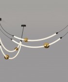 CCC 705-2 LED 4 ΣΩΛΗΝΕΣ ΜΕ ΧΡΥΣΗ ΔΙΑΚΟΣΜΗΤΙΚΗ ΜΠΑΛΑ ΦΩΤΙΣΤΙΚΑ ΟΡΟΦΗΣ