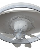 CFC 9502 WΗ ΑΝΕΜΙΣΤΗΡΑΣ ΟΒΑΛ+ ΚΥΚΛΟΣ ΟΡΟΦΗΣ ΜΕ LED ΦΩΤΙΣΜΟ 3COLORS+ CONTROL Οροφής