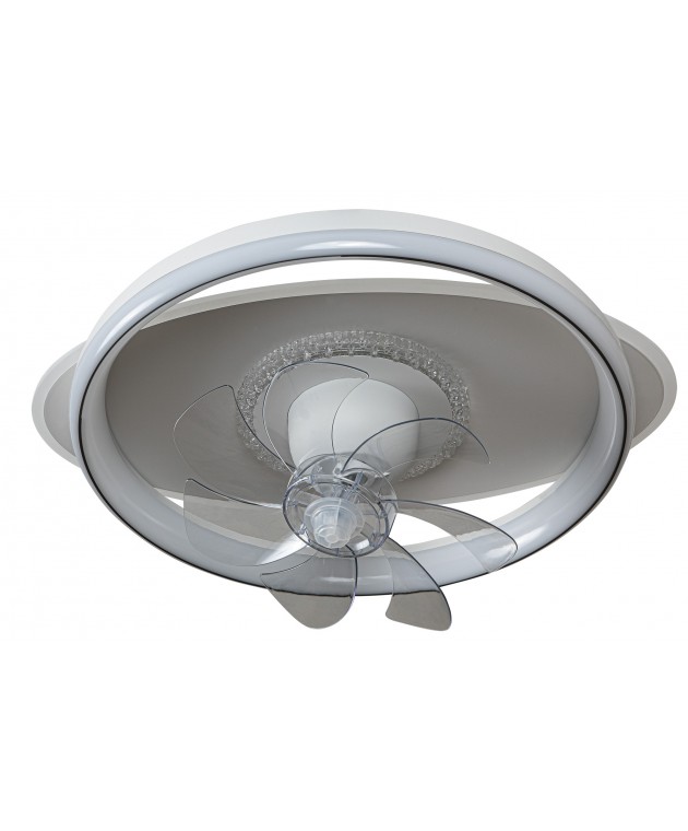 CFC 9502 WΗ ΑΝΕΜΙΣΤΗΡΑΣ ΟΒΑΛ+ ΚΥΚΛΟΣ ΟΡΟΦΗΣ ΜΕ LED ΦΩΤΙΣΜΟ 3COLORS+ CONTROL Οροφής