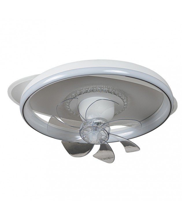 CFC 9502 WΗ ΑΝΕΜΙΣΤΗΡΑΣ ΟΒΑΛ+ ΚΥΚΛΟΣ ΟΡΟΦΗΣ ΜΕ LED ΦΩΤΙΣΜΟ 3COLORS+ CONTROL Οροφής