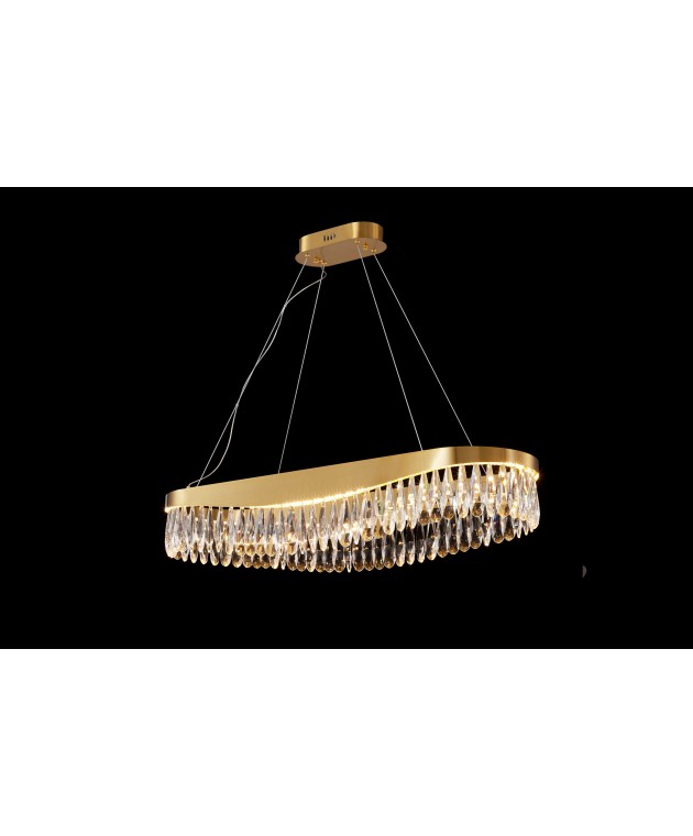PDC 708-80 LED ΠΟΛΥΕΛΑΙΟΣ ΧΡΥΣΟΣ ΟΒΑΛ ΜΕ ΚΡΥΣΤΑΛΛΑ ΦΩΤΙΣΤΙΚΑ ΟΡΟΦΗΣ