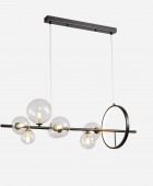 PDC 2049-7  ΡΑΓΑ ΜΑΥΡΗ ΜΕ LED KAI G9 ΓΛΟΜΠΟΥΣ ΔΙΑΦΑΝΟΥΣ ΦΩΤΙΣΤΙΚΑ ΟΡΟΦΗΣ