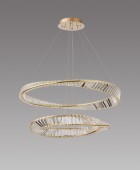 PDC 701-2 LED ΧΡΥΣΟI ΚΥΜΑΤΙΣΤΟI ΚΥΚΛΟI 40+60EK ΜΕ ΚΡΥΣΤΑΛΑ ΦΩΤΙΣΤΙΚΑ ΟΡΟΦΗΣ