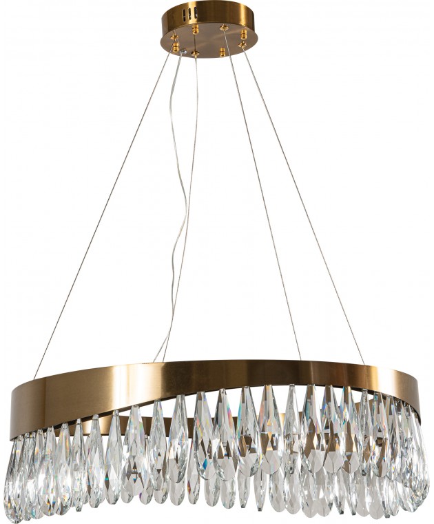 PDC 708-60 ΚΡΕΜΑΣΤΟ  LED ΣΑΝ  ΚΥΜΑ ΜΕ ΚΡΥΣΤΑΛΛΑ ΦΩΤΙΣΤΙΚΑ ΟΡΟΦΗΣ