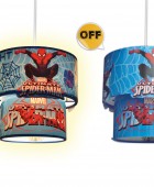 PDT 4352 SM ΚΡΕΜ. 1/Φ ΔΙΠΛΟ ΠΑΙΔΙΚΟ SPIDERMAN 1ΧΕ27 Φωτιστικά