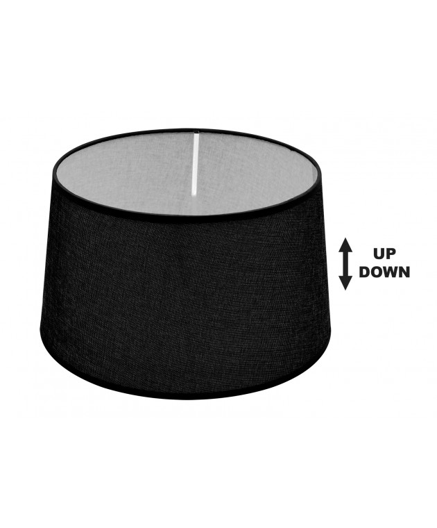 SPC 35 BK E14-E27 (d35-30-H20) ΚΑΠΕΛΟ ΜΑΥΡΟ UP - DOWN ΚΑΠΕΛΑ ΦΩΤΙΣΤΙΚΩΝ
