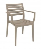 Σετ Τραπεζαρίας 7τμχ Ares Artemis Taupe 140Χ80Χ75εκ. 