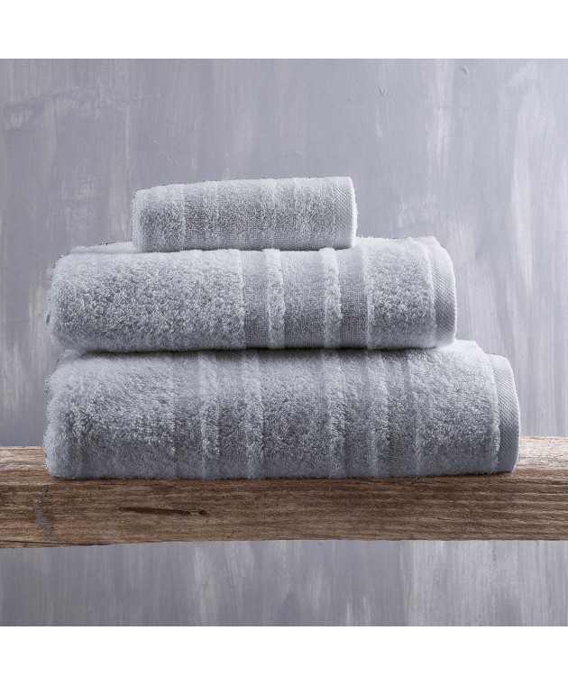 Σετ πετσέτες 5 τεμ. LAURA SOFT GREY, RYTHMOS HOME Σετ πετσέτες Mπάνιου