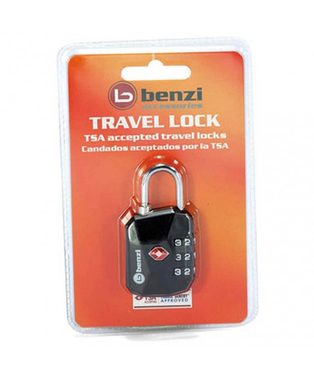 Λουκέτο με συνδυασμό BENZI Μαύρο TSA004 Αξεσουάρ