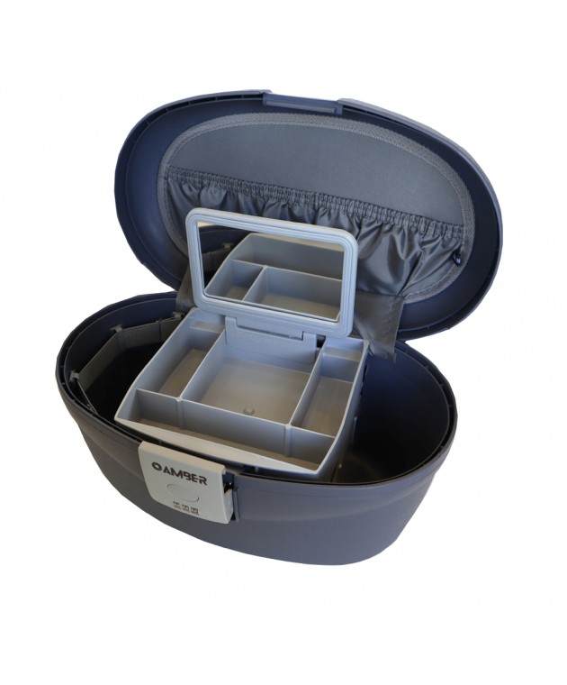 Beauty Case AMBER Μπλε/Γκρι AM1009 Beauty Case