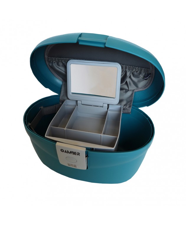 Beauty Case AMBER Πετρόλ AM1009 Beauty Case