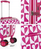 Βαλίτσα Καμπίνας AGATHA RUIZ DE LA PRADA Hearts Φούξια 134250-01 Παιδικές
