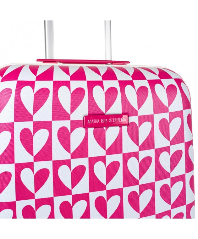 Βαλίτσα Καμπίνας AGATHA RUIZ DE LA PRADA Hearts Φούξια 134250-01 Παιδικές