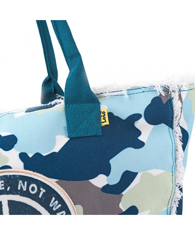 Τσάντα Θαλάσσης Lois Σιέλ Army 601101-03 44x34x18cm Τσάντες Θαλάσσης