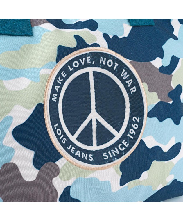 Τσάντα Θαλάσσης Lois Σιέλ Army 601101-03 44x34x18cm Τσάντες Θαλάσσης