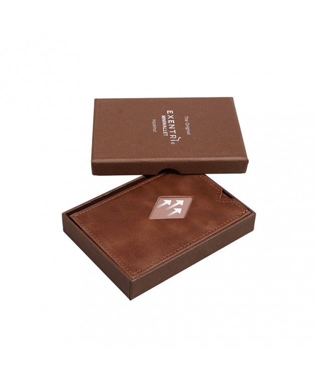 Πορτοφόλι Mini Exentri Hazelnut EXMIW420 90x60x10mm Πορτοφόλια