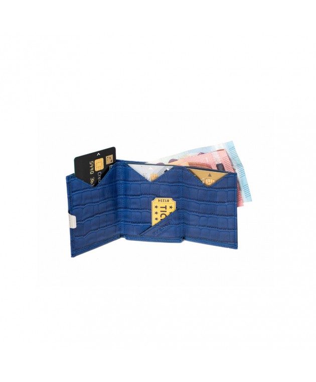 Πορτοφόλι Multi Exentri Caiman Blue EXM505 90x70x15mm Πορτοφόλια