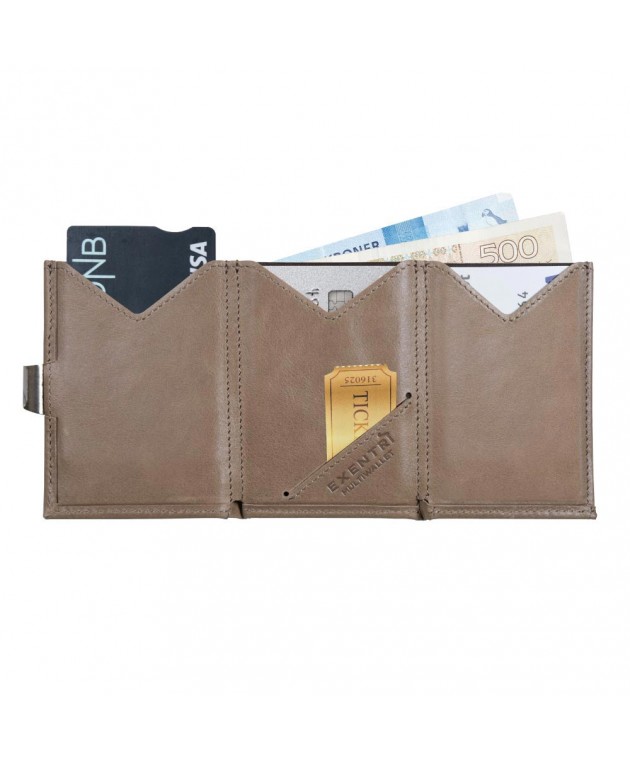 Πορτοφόλι Multi Exentri Camel EXM509 90x70x15mm Πορτοφόλια