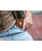 Πορτοφόλι Multi Exentri Ηazelnut EXM520 90x70x15mm Πορτοφόλια