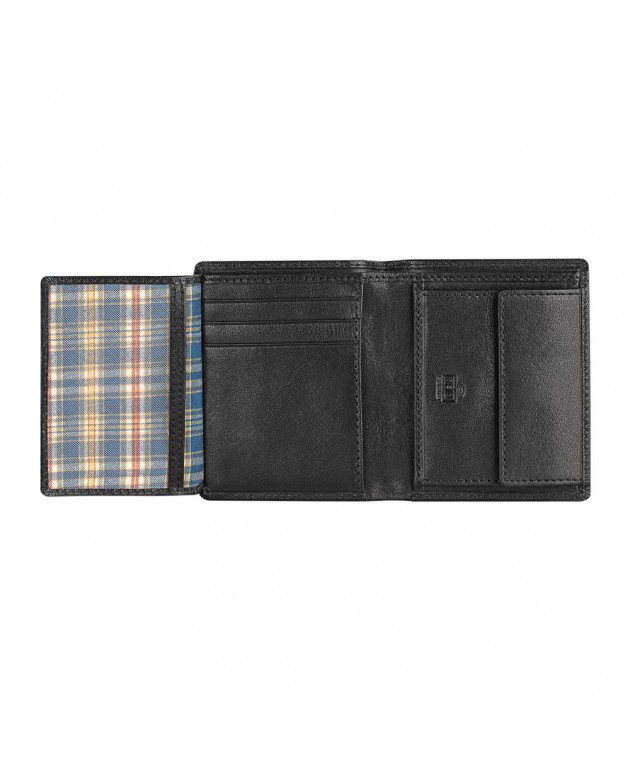 Πορτοφόλι Ανδρικό Δερμάτινο Jaslen Μαύρο 204220-01 Πορτοφόλια