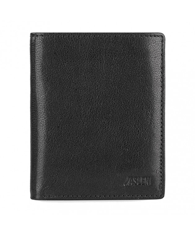 Πορτοφόλι Ανδρικό Δερμάτινο Jaslen Μαύρο 204220-01 Πορτοφόλια