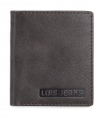 Πορτοφόλι Ανδρικό Δερμάτινο Lois 201406-01 Καφέ Σκούρο 10,5 x 9,5 x 1,5 cm Πορτοφόλια