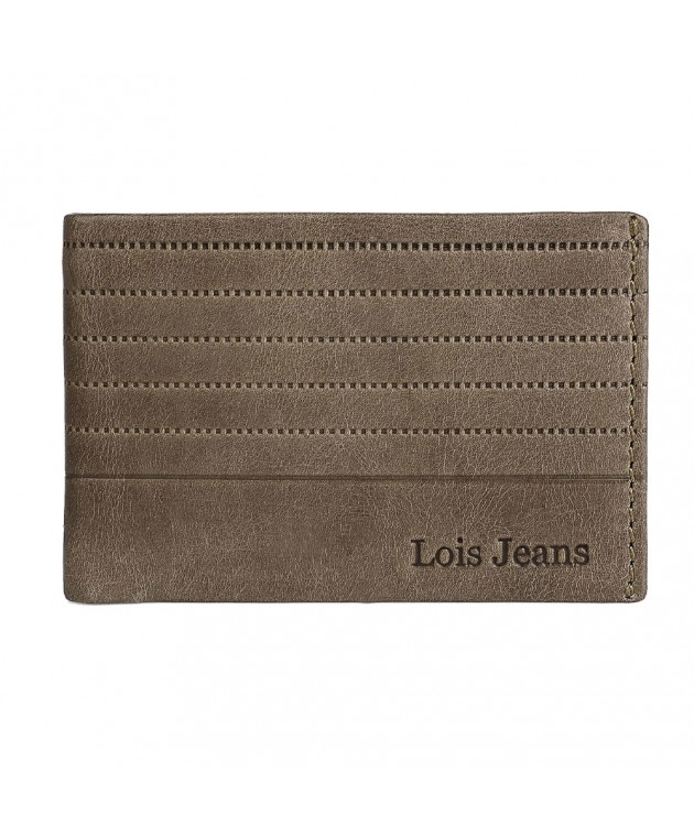 Πορτοφόλι Ανδρικό Δερμάτινο Lois 202286-03 Καφέ Ανοιχτό 11x7,5x2cm Πορτοφόλια